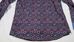 Consequence Men’s Long Sleeve Button-Down Geometric Dress Shirt – Size Medium