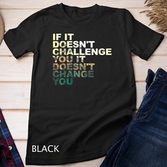 Challenge Yourself Motivational Quote Exercise Fitness Gym Unisex T-shirt