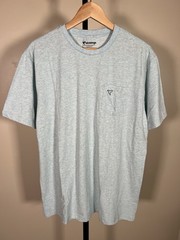 Birddogs $59 Super Soft Blue Green Chest Pocket Stretch Crew T Shirt Sz XL