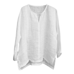Mens Shirts Blouse Linen Cotton Baggy Kaftan Trends Shirts Casual Tops