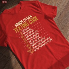 Senior Citizen Texting Code Cool Funny Old People Saying T-Shirt Graduate Gift