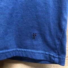 FRYE Regular Basic Casual Fit Short Sleeve T-Shirt Mens Size Large Steel Blue