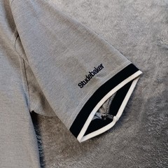 Studebaker Logo Pullover Polo Shirt by St. Claire Apparel Color Gray Size M