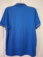 Leg3nd Golf Performance Short Sleeve Polo Extreme Stretch Mens Size L Blue