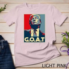 Trump GOAT Middle Finger Election 2024 Republican Poster T-Shirt Unisex T-shirt