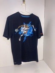 Nike KD Dri-Fit T-Shirt Kevin Durant Mens Large Black Graphic Tee Short Sleeve
