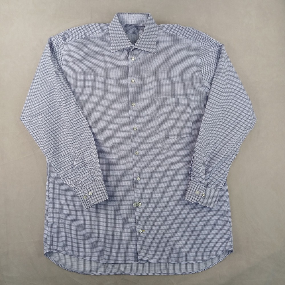Mark Shale 17 Tall XL Mens Shirt 24×32 Office Casual Long Sleeve