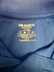 Blue U.S. Air Force Embroidered Polo Short Sleeve Shirt Moisture Wicking Size XL