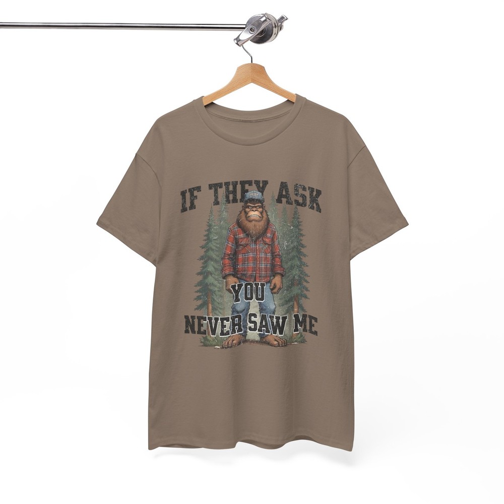 Funny Bigfoot Jokes Graphic T Shirt Heavy Cotton Tee NEW ADULT UNISEX