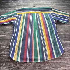 Vintage Siegfried Striped Button Down Shirt Mens Medium Multicolor 90s L/S
