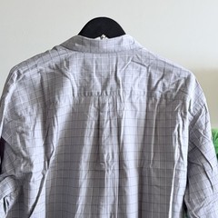 EUC ARROW Regular Men’s Button Down T-Shirt Dress Shirt XL Gray Long Sleeve
