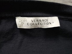 VERSACE COLLECTION Black Pullover Long Sleeve Shirt Size 2XL: CLG-610781572356
