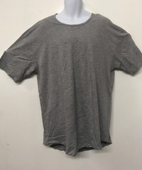 SCOOP TEE MEN SCOOP T-SHIRT HEATHER-GREY T SHIRT BLANK (A61) SCOOP TEE