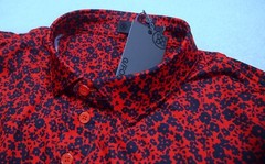 G/FORE Performance Fabric Poppy Pattern Tailored Fit Polo Shirt NWT XL $120
