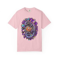 Psychedelic Chrome Gecko Graphic Tee