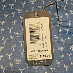 Johnnie O NWT Mens XXL Polo Shirt Pin Up Lake Blue Drinks JMPO101770