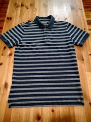 Eddie Bauer Men’s Short Sleeve Polo Shirt, Striped Blue, Size S, Classic Outdoor