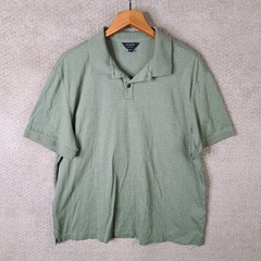Banana Republic Shirt Mens XL Green Luxe Touch Polo Short Sleeve Cotton Casual