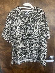 Mode of One Men’s XL Relaxed-Fit Leopard-Print Button-Down Camp Shirt NWOT