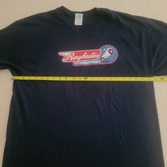 Raybestos Brake & Chassis Equipped! XLG. Classic Car Navy Blue T-Shirt