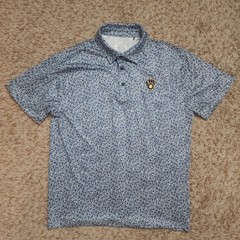 Antigua Milwaukee Brewers Polo Mens Small Navy Blue Floral Performance MLB Shirt