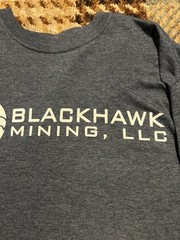 🟧🟧🟧 BLACKHAWK MINING COAL COMPANY LARGE T-SHIRT MINER WV KY IN