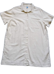 men’s XL Old NAVY Three POCKET Linen SHORT sleeve BUTTON front SHIRT