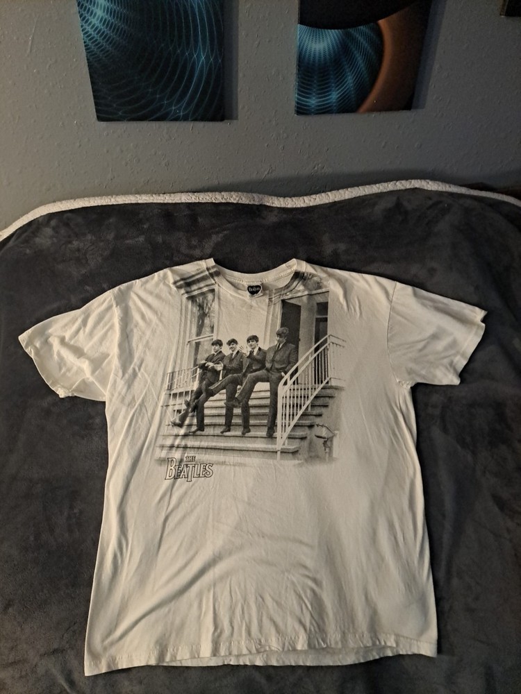AWESOME Beatles on Steps/Abbey Road Studios T-Shirt Size XL
