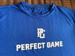 Perfect Game USA Baseball Player Development S/S T-Shirt Blue X-Large – NWT!