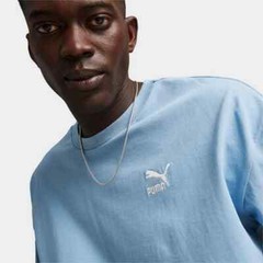 Puma Classics Small Embroidery Logo T-shirt, Zen Blue, XXL