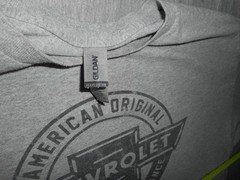 Chevrolet Vintage Print Logo T-Shirt – Gray – Mens XL – Gildan Cotton Blend