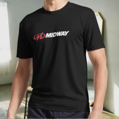 New Shirt Midway Arcade Retro Video Game Logo Active T-Shirt Funny Size S to 5XL