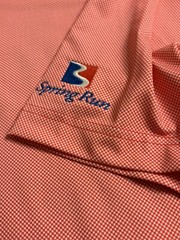Turtleson Carter Check Performance Golf Polo Tour Rouge Red Mens XL Shirt
