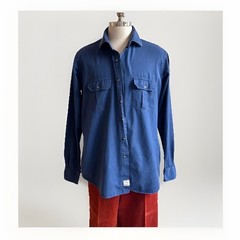 Peter Millar Collection Navy Cotton Twill Button Down Shirt sz XL Quiet Luxury
