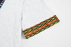 Mens African Dashiki T Shirt Tribal Floral Print V Neck Slim Fit Shirts Top