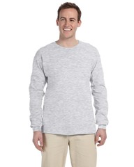 5 Pack Of Gildan G240 Adult Ultra Cotton Crewneck Long Sleeve Blank T-Shirt