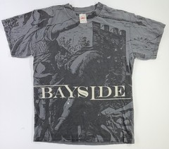 Vintage Bayside Band All Over Print T Shirt Emo Hardcore Mens Medium