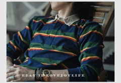 Non Stock Cotton Retro Men’s Shirt Long Sleeve Striped Button-Up Collar Shirts