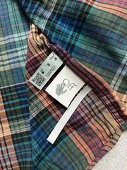 “Off-White” Stencil Flannel Multi Check Shirt Men’s Size S