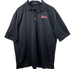 BARON’S PORT AUTHORITY Polo Shirt Mens Size 2XL Black Short Sleeve Sport-Tek BHM