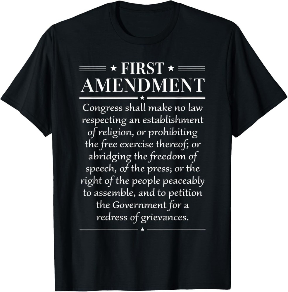1st First Amendment U.S. Constitution Patriot T-Shirt
