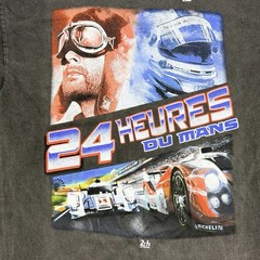 24 Heures Du Mans Official Racing Graphic Tee Black XL 100% Cotton Motorsport