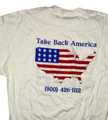 Vtg 90s 1992 JERRY BROWN Take Back America PRESIDENTIAL ELECTION T-SHIRT Men XL