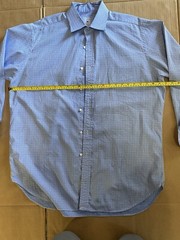 Robert Tallbott ESTATE BESPOKE Button Down Striped Oxford Dress Shirt Sz XL 17.5