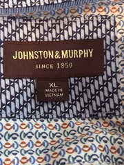 Johnston Murphy Performance Pattern Shirt XL Long Sleeve Flip Cuff Button Down