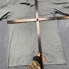 Y2K Vintage Spilag Swiss Military Shirt Mens 39/62 Gray Button Up Retro Collage