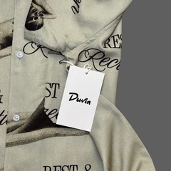 Duvin Recreation Pale Olive Buttonup Medium NWT