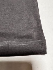 UNISEX CREW T-SHIRT 100% ORGANIC COTTON CHARCOAL COLOR XS WHOLESALE 1,12,72 Pcs